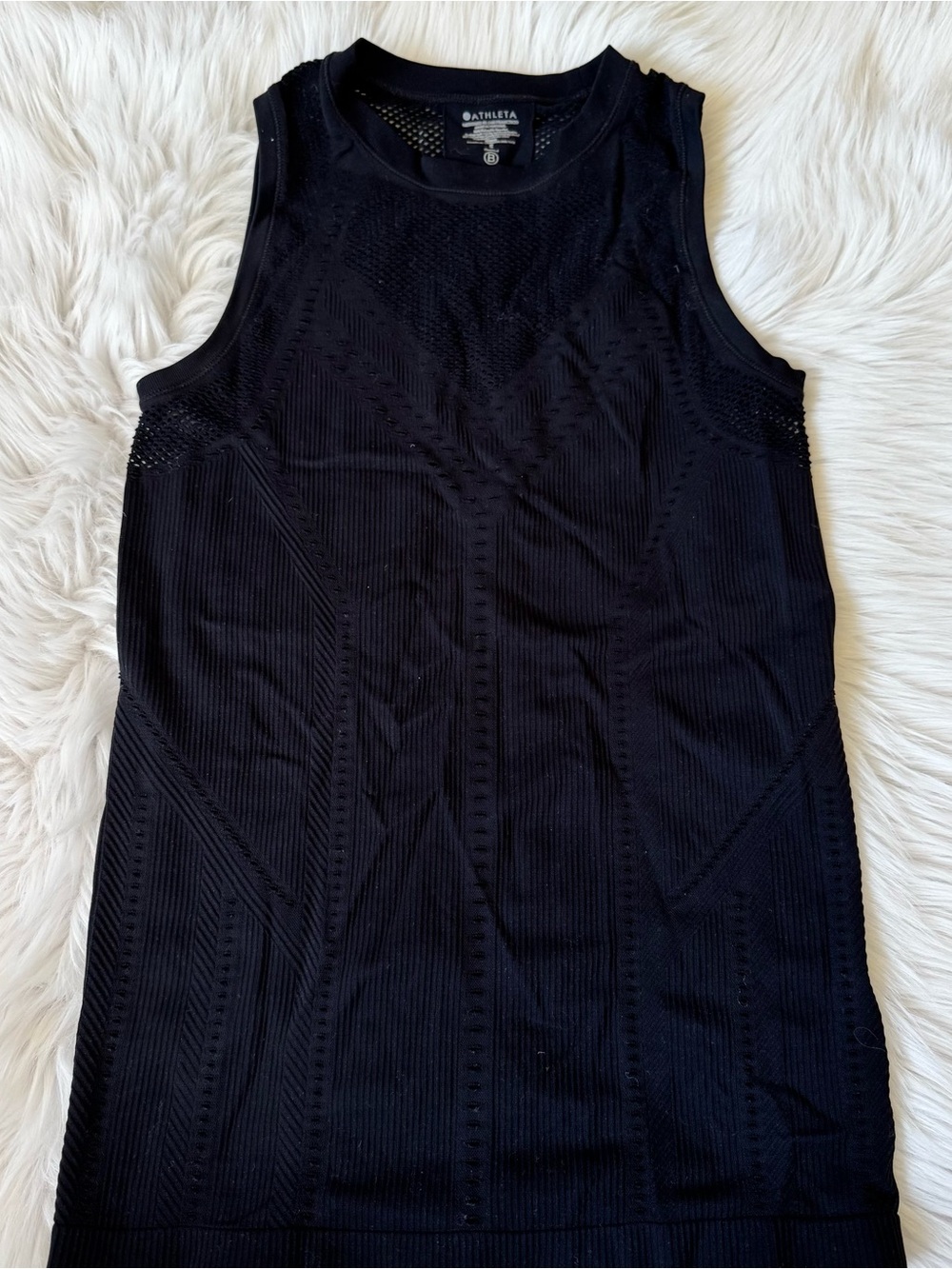 Athleta Black Sleeveless Seamless Tank Top